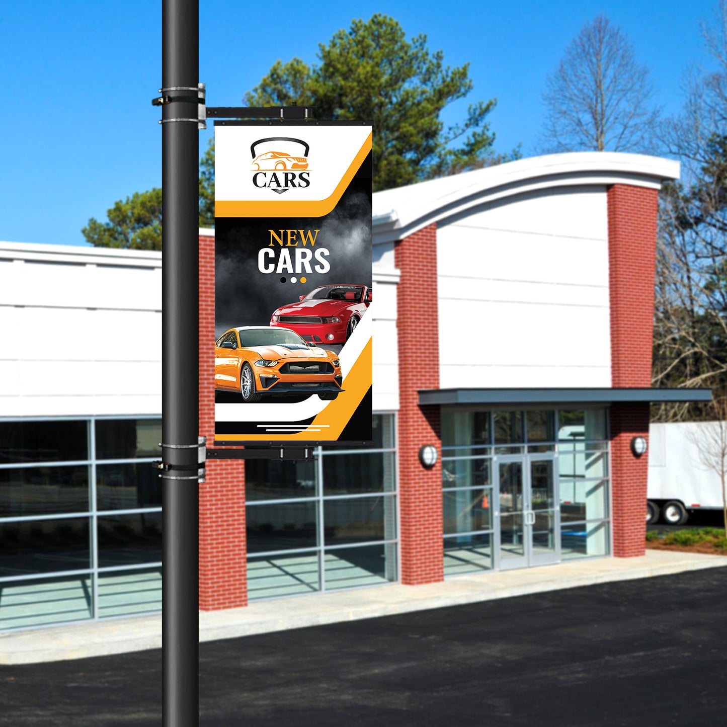 Swivel Pro Light Pole Sign - Kit (Hardware & Panel)