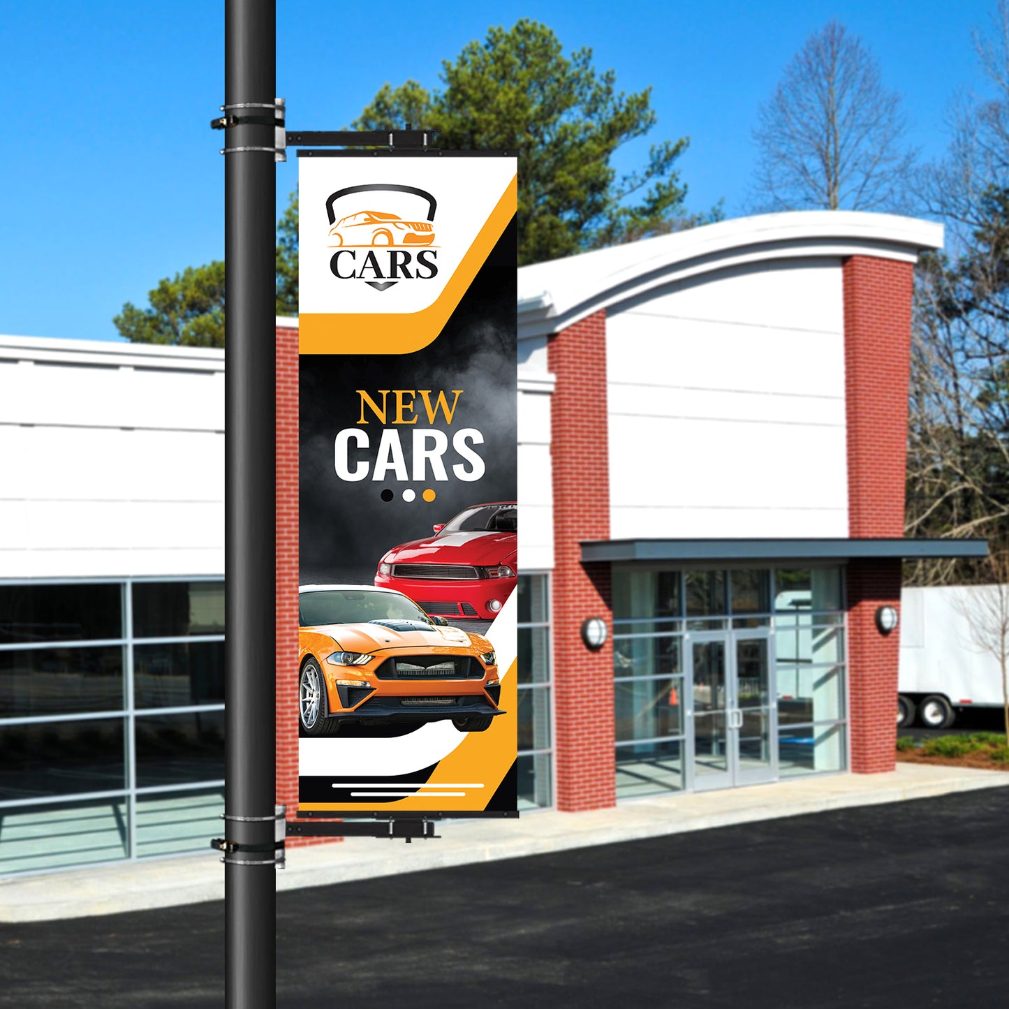 Swivel Pro Light Pole Sign - Kit (Hardware & Panel)