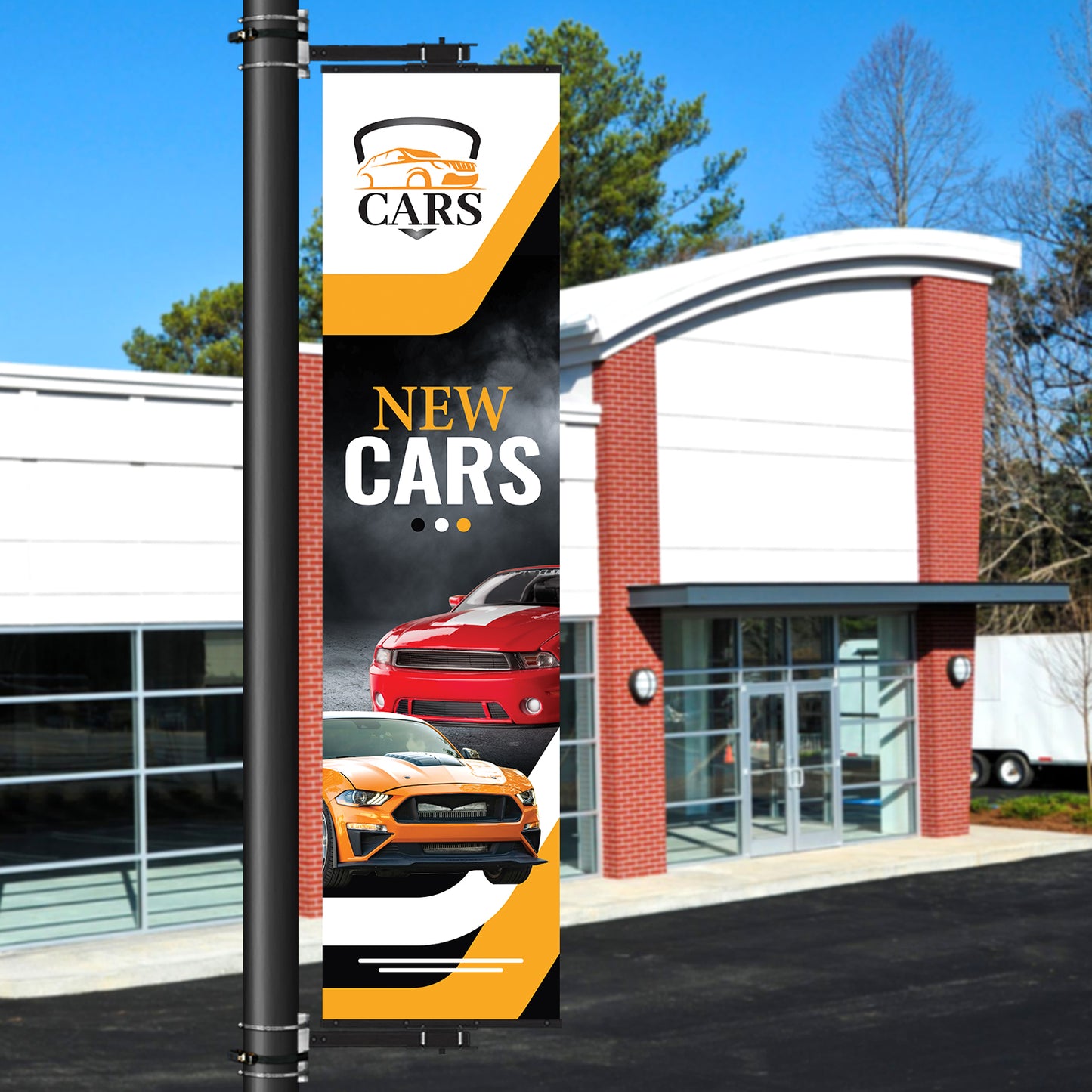 Swivel Pro Light Pole Sign - Kit (Hardware & Panel)