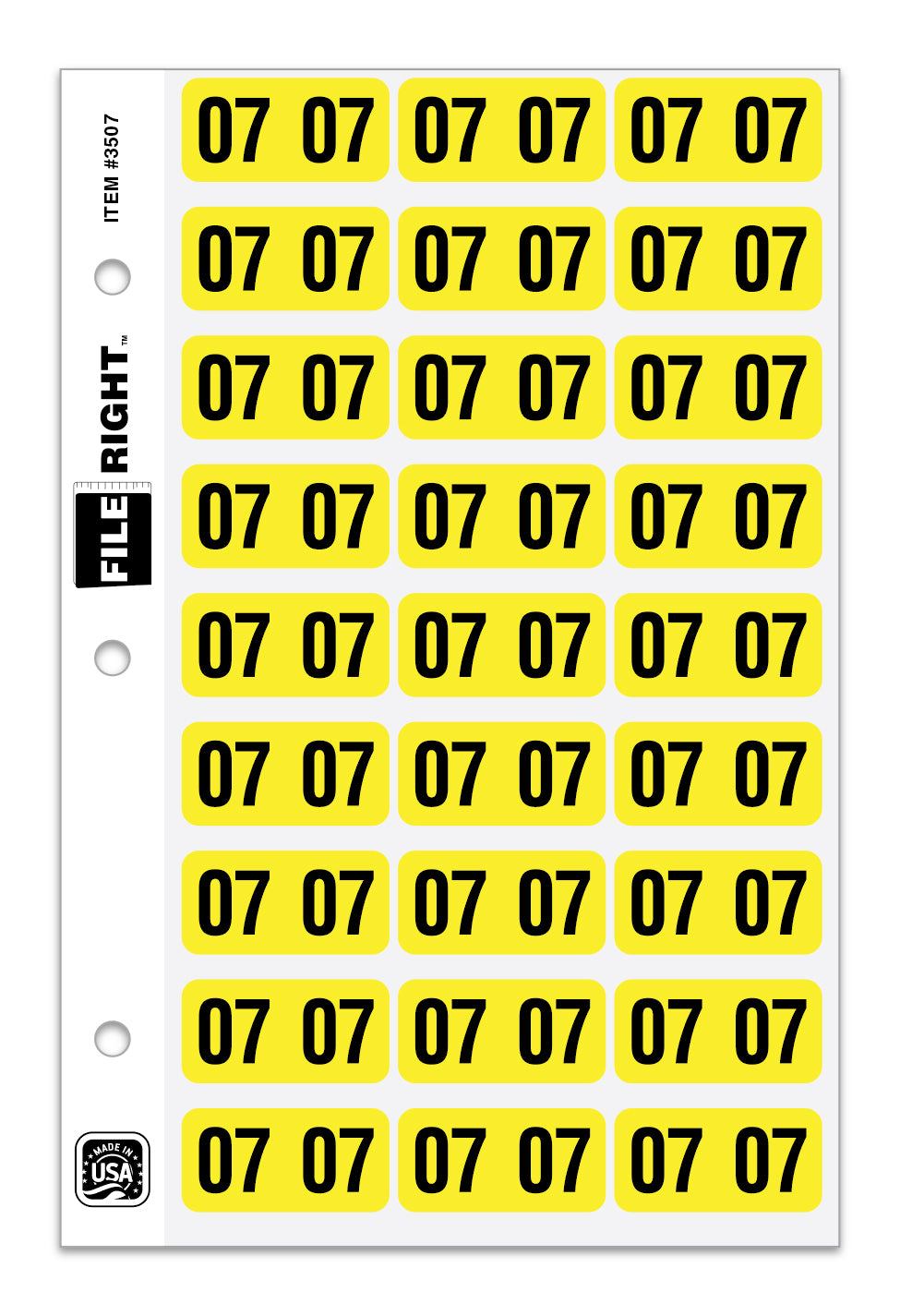 File Right Year Labels