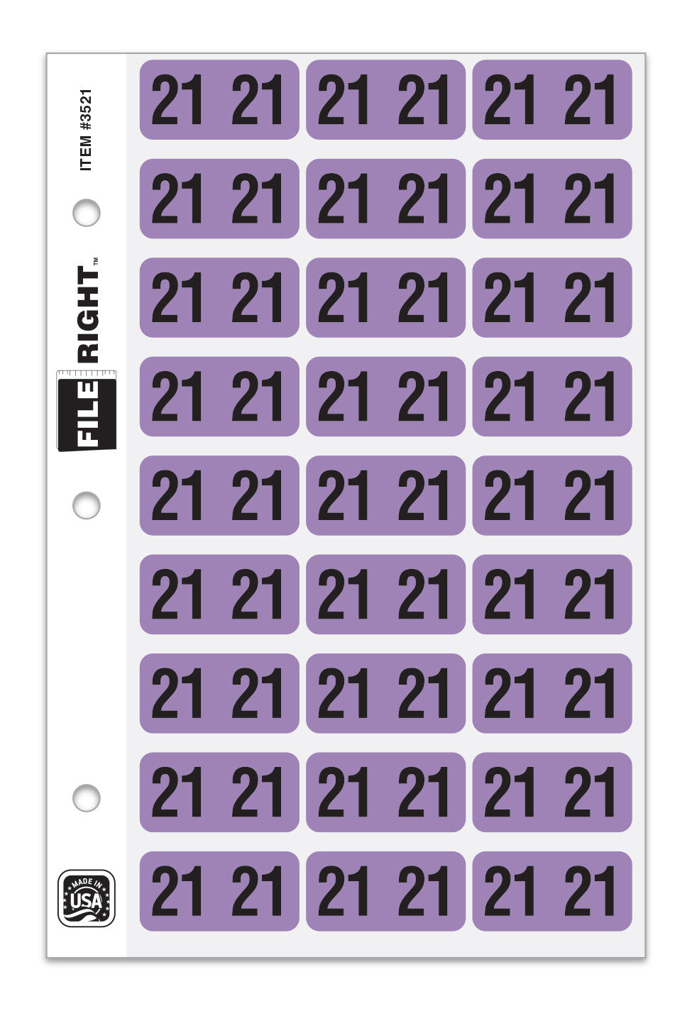 File Right Year Labels