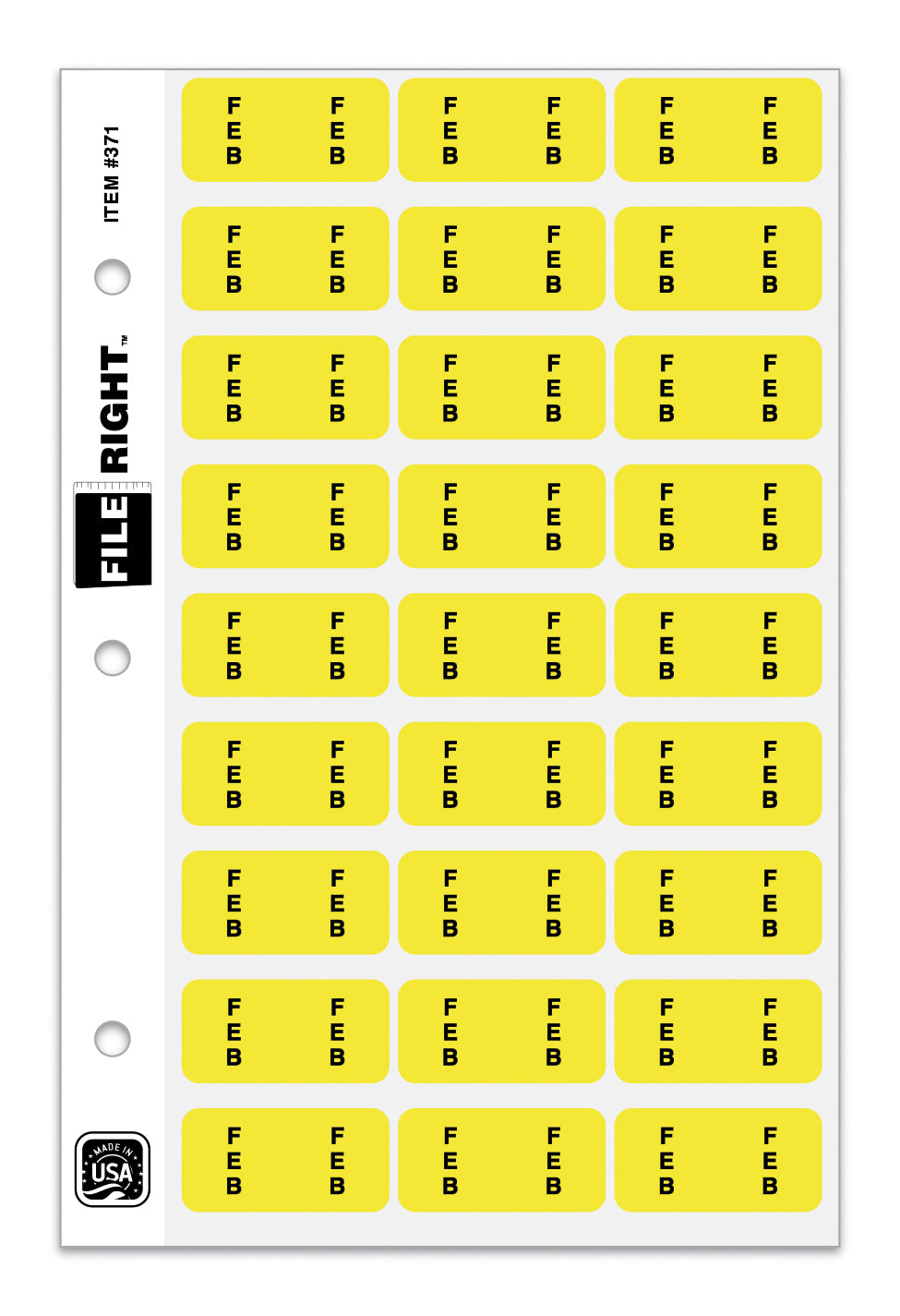 File Right Month Labels