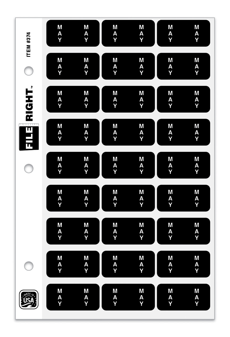 File Right Month Labels