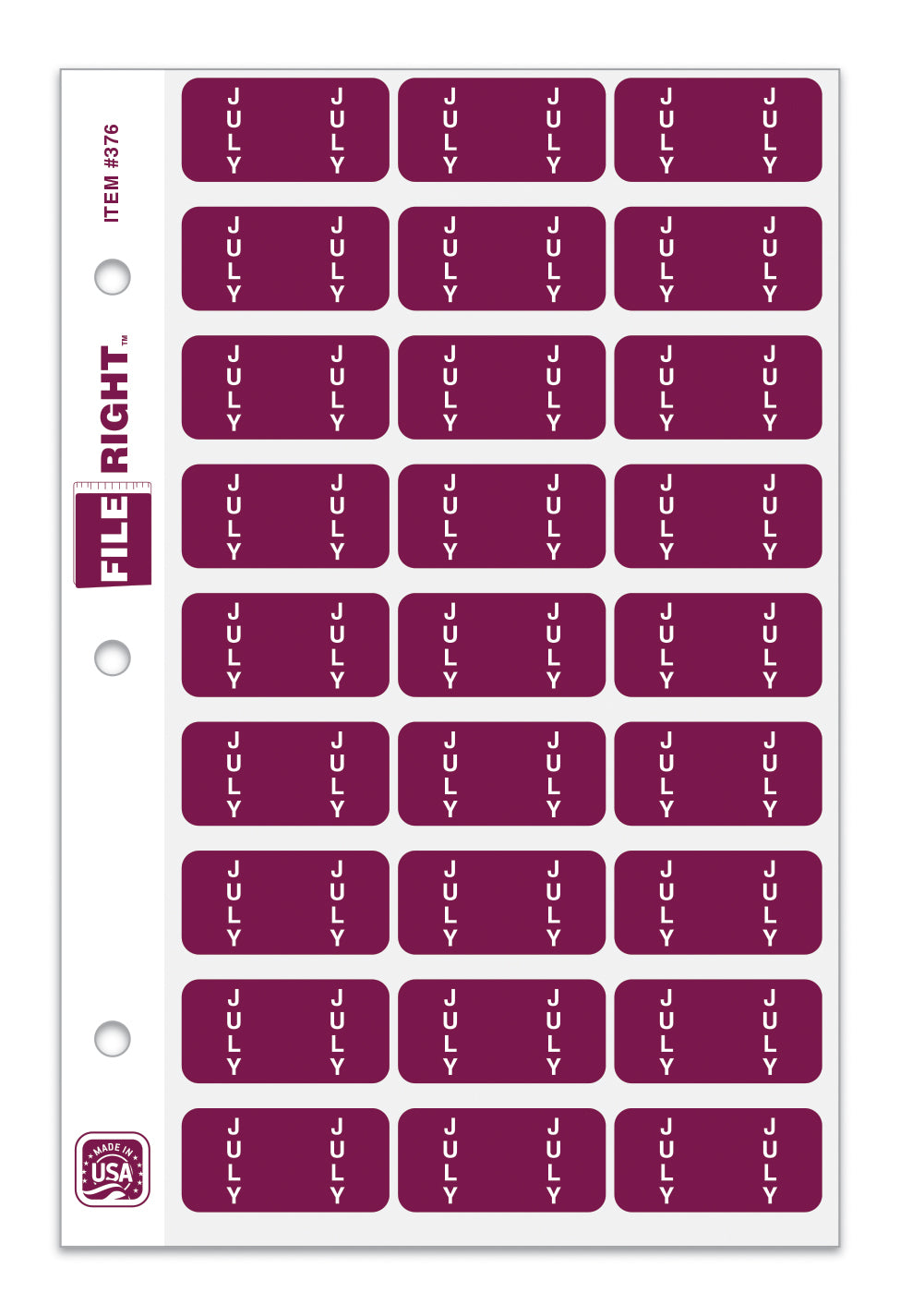 File Right Month Labels