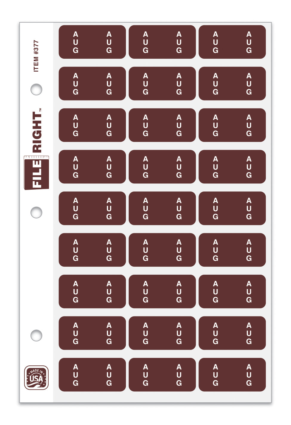 File Right Month Labels