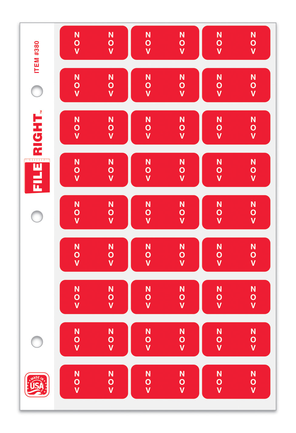 File Right Month Labels