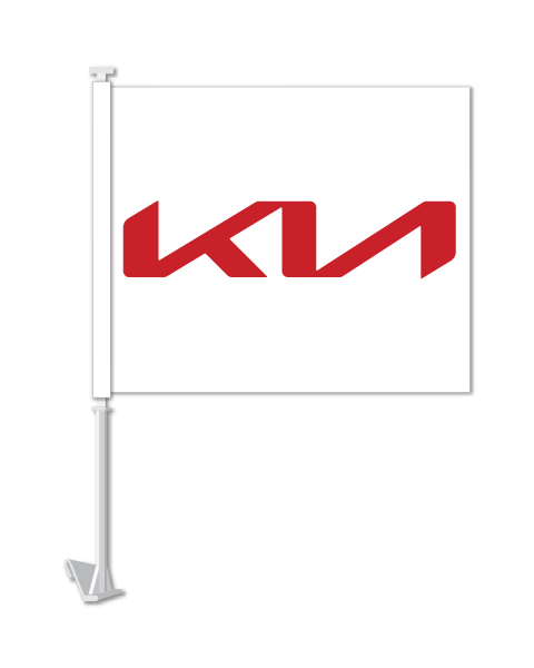 MANUFACTURER CLIP-ON FLAG - KIA MOTORS - QTY. 1