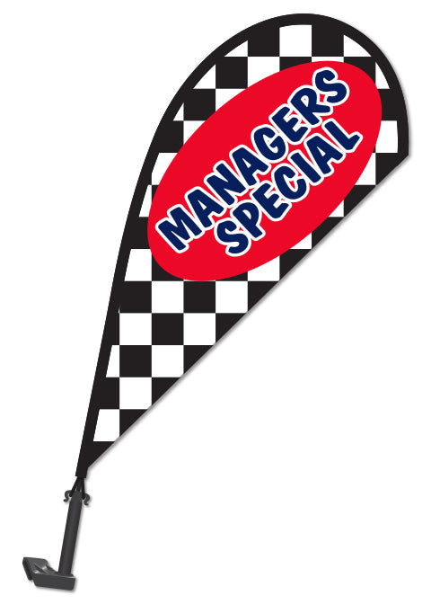 Clip On Paddle Flag - Manager's Special