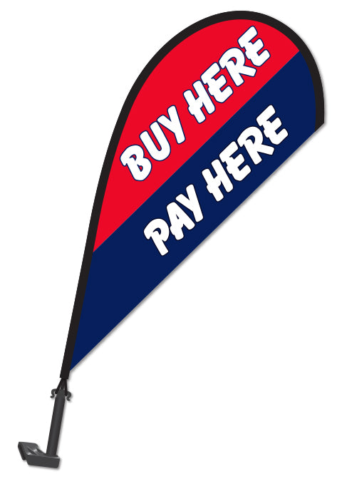 Clip On Paddle Flag - Buy here Pay here