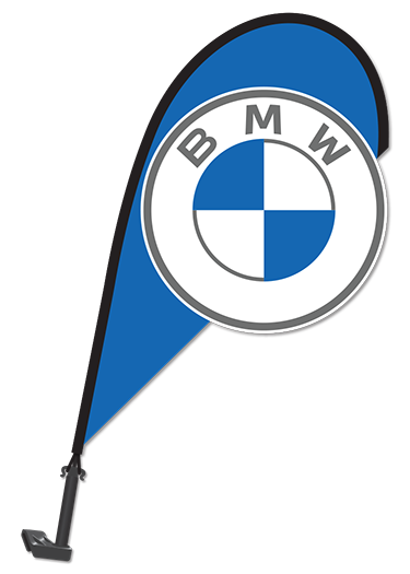 Clip On Paddle Flag - BMW