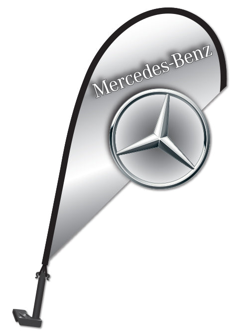 Clip On Paddle Flag - Mercedes Benz