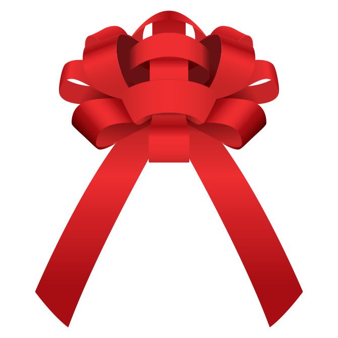 30" Magnetic Car Bow - Red