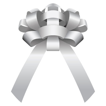30" Magnetic Car Bow - Silver
