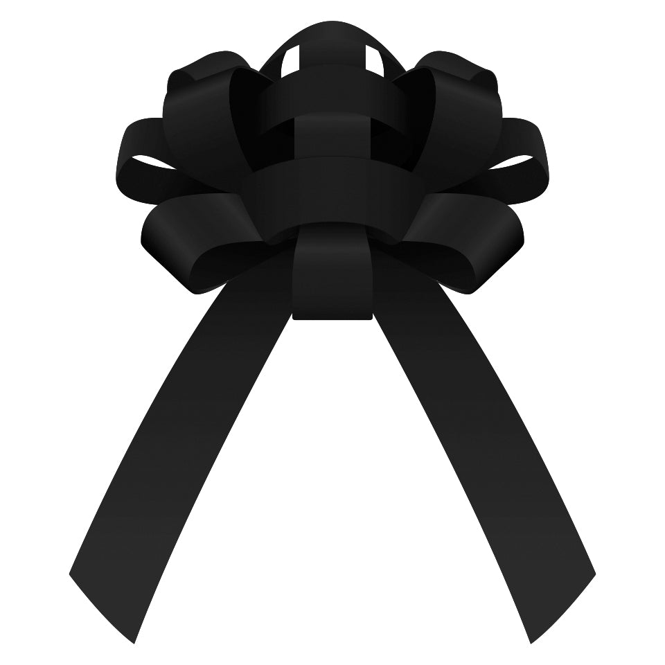 30" Magnetic Car Bow - Black