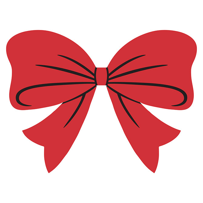 Window Sticker - HOLIDAY BOW - Qty. 12