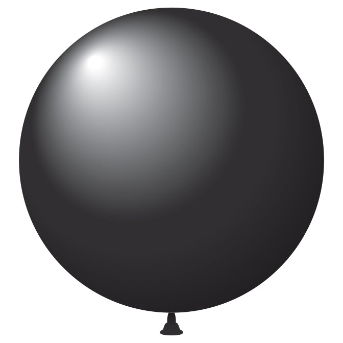 17" Crystal Latex Balloons - Black