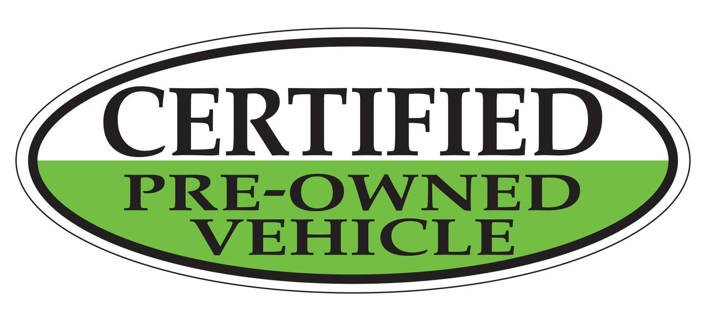 Window Sticker - Certified Pre-Owned (Green/Black)