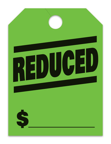 Mirror Hang Tags (Jumbo) - "Reduced"
