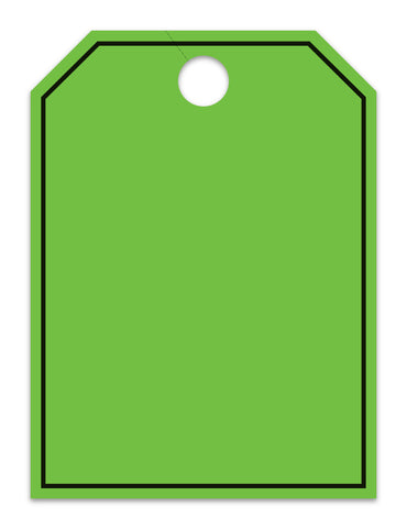 Mirror Hang Tags (Jumbo) - Blank with Border