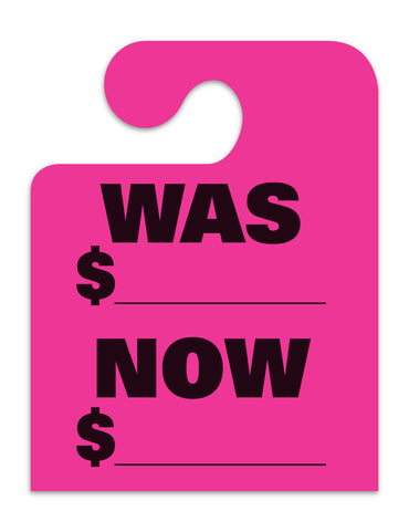 J-Hook Mirror Hang Tags (Jumbo) - "Was Now"