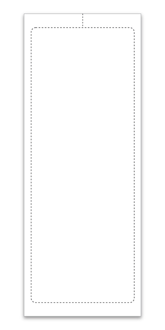 Blank Addendum Stickers with Permanent Adhesive