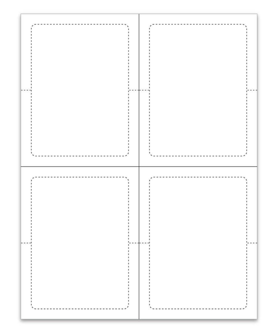 Blank Addendum Stickers with Permanent Adhesive