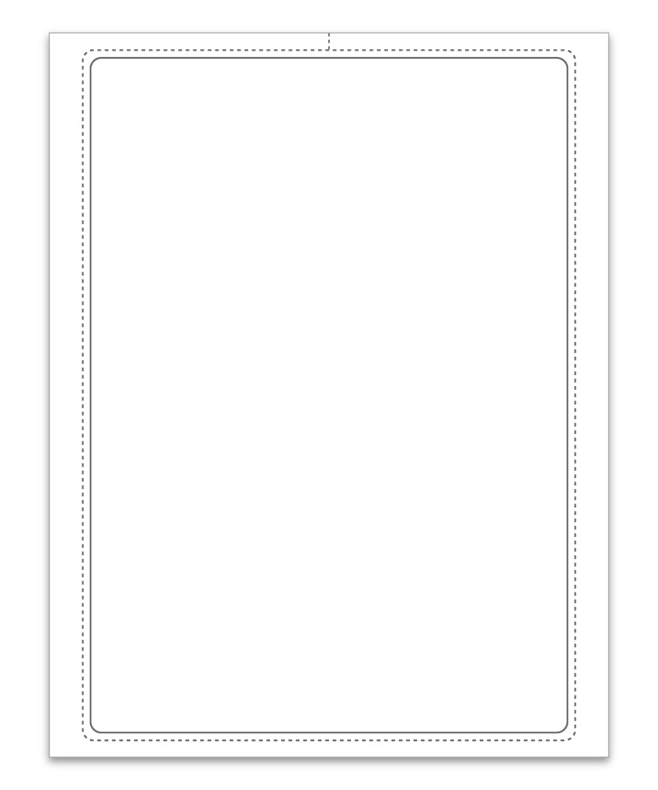 Blank Addendum Stickers with Permanent Adhesive