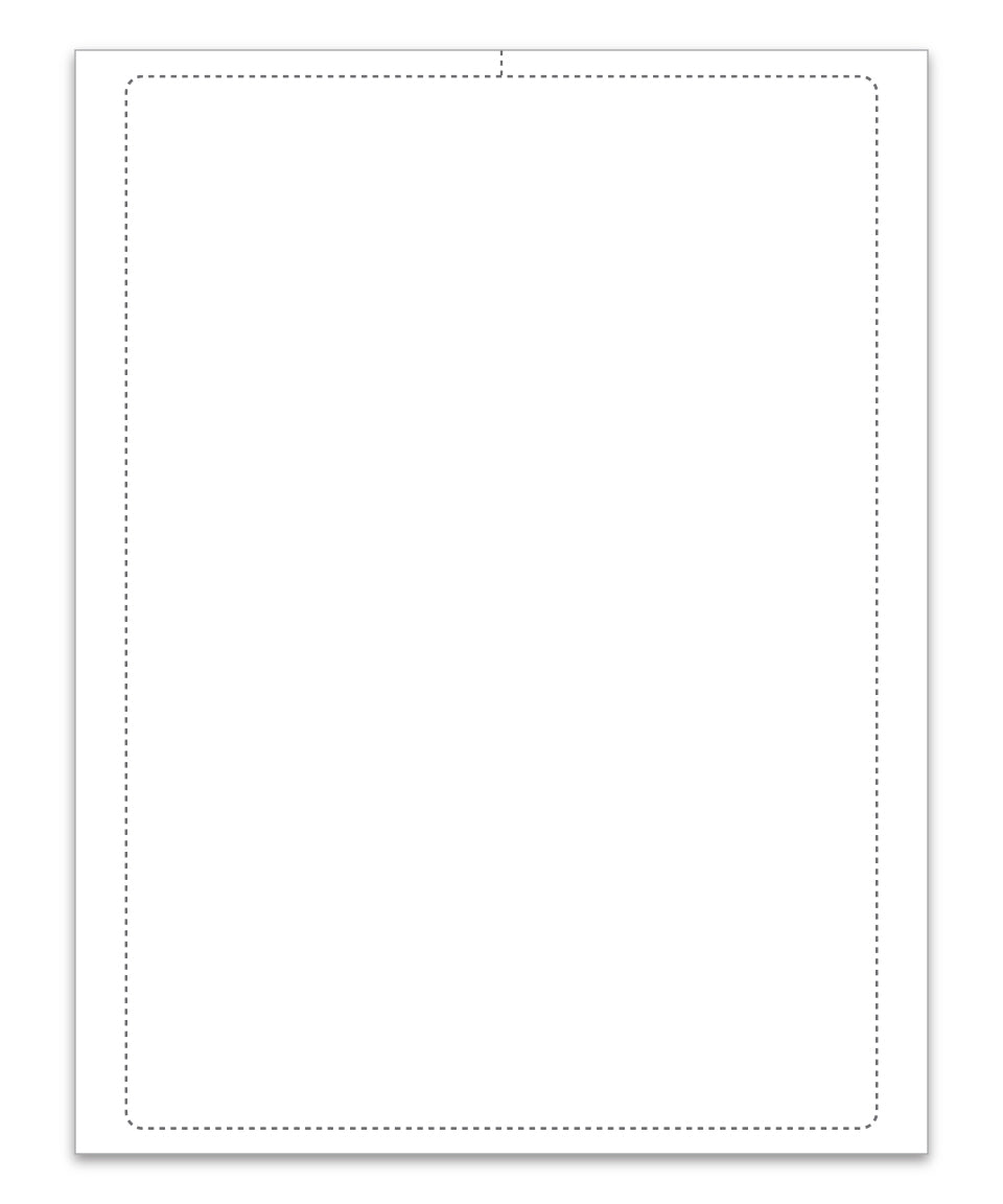 Blank Addendum Stickers with Permanent Adhesive