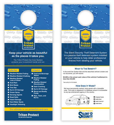 Custom Full Color Mirror Hang Tags - 3-1/2" x 8-1/2"