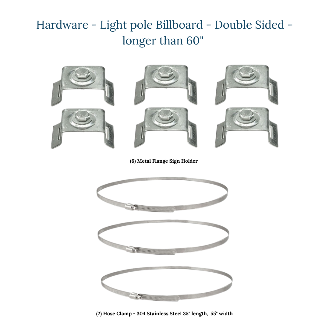 Light Pole Billboard - Kit - Double Sided