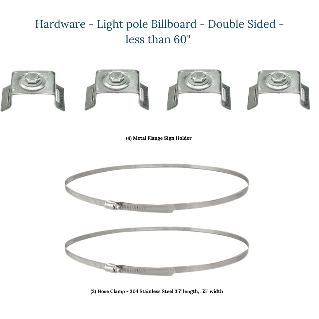 Light Pole Billboard - Kit - Double Sided