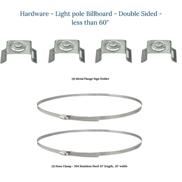 Light Pole Billboard - Kit - Double Sided
