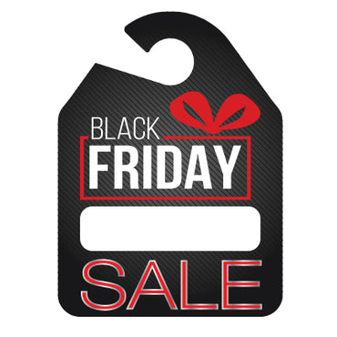 Special Event Rearview Mirror Hang Tag - Black Friday - 50pk
