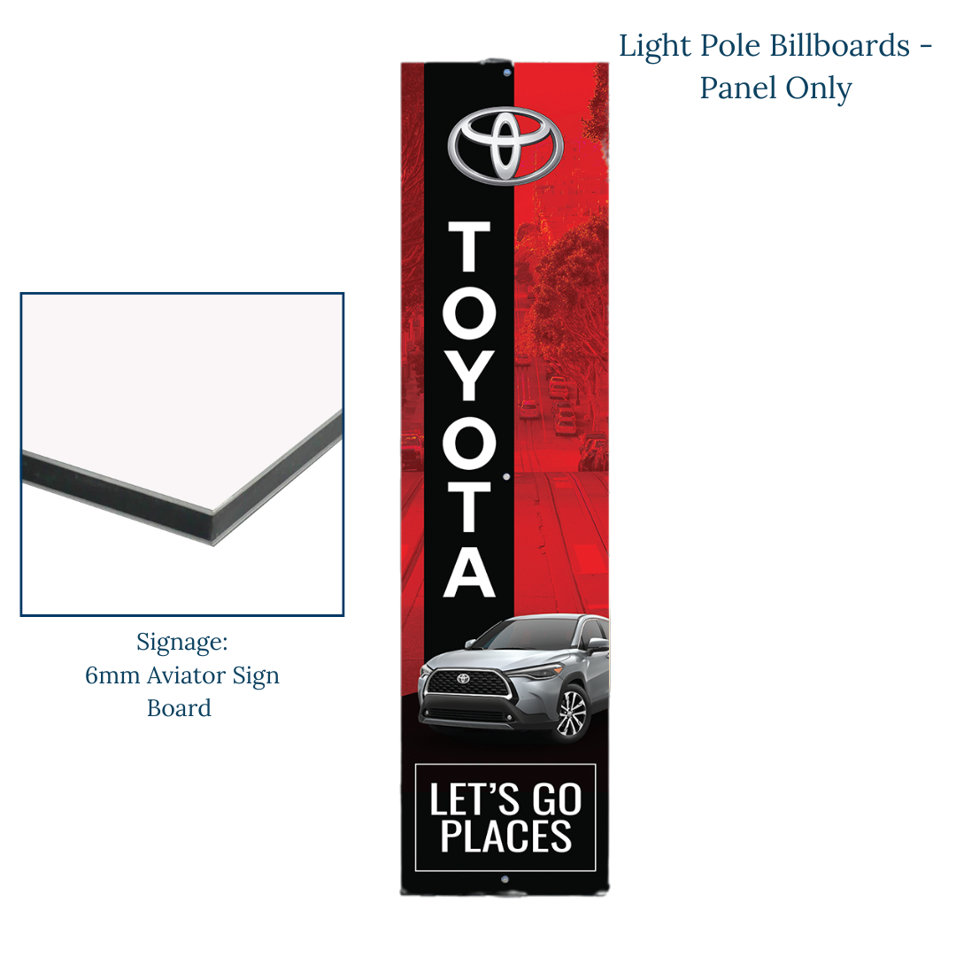 Light Pole Billboard - Panel Only