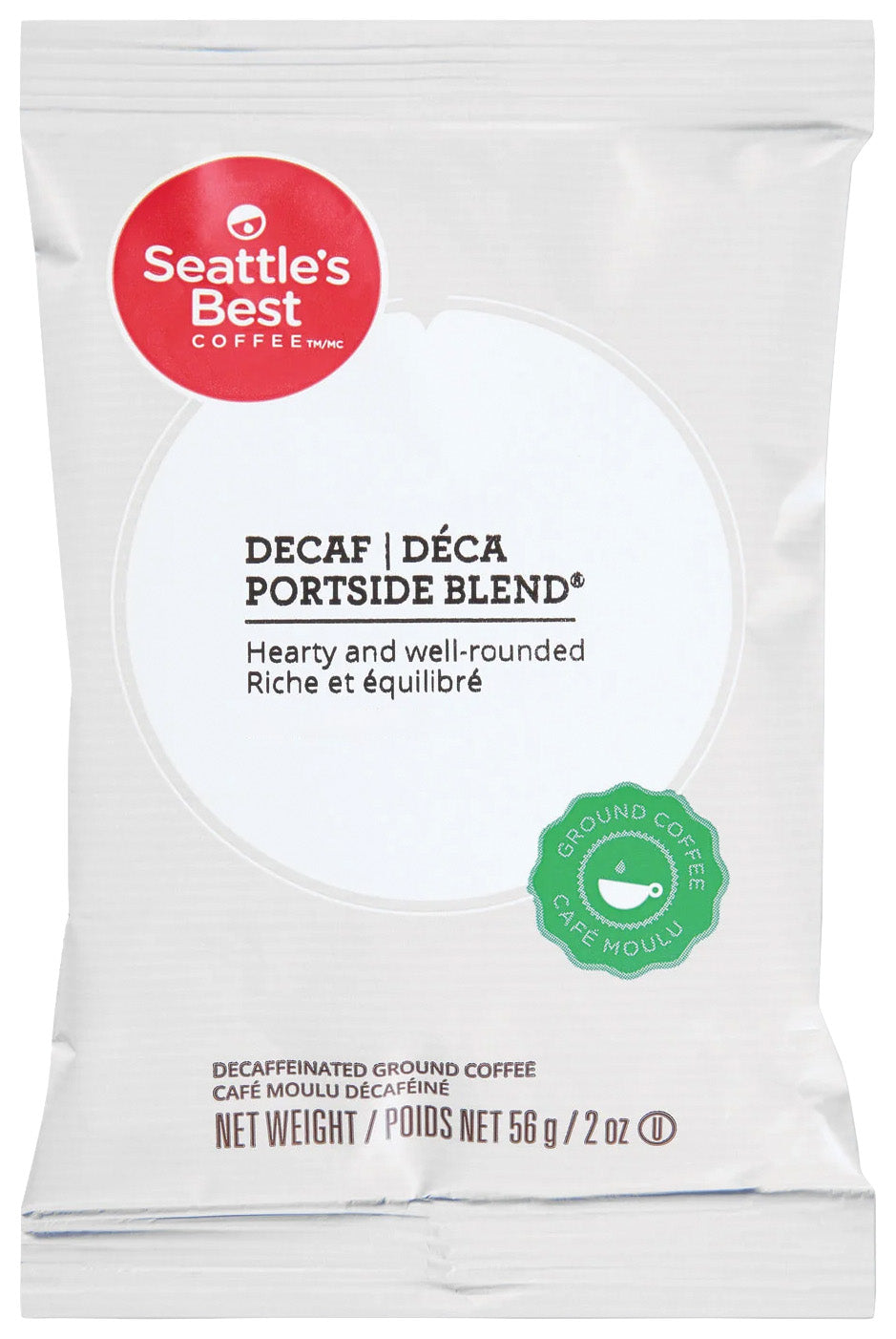 Portside Blend Level 3 Decaf Ground Coffee - 2.0 oz - Qty. 18
