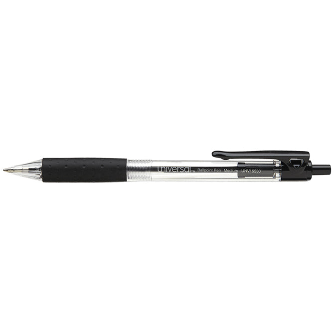 Retractable Ball Pen - 1 mm - Qty. 12 Per Box
