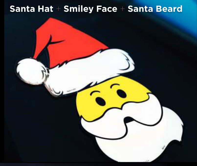 Santa Hat Holiday Decal