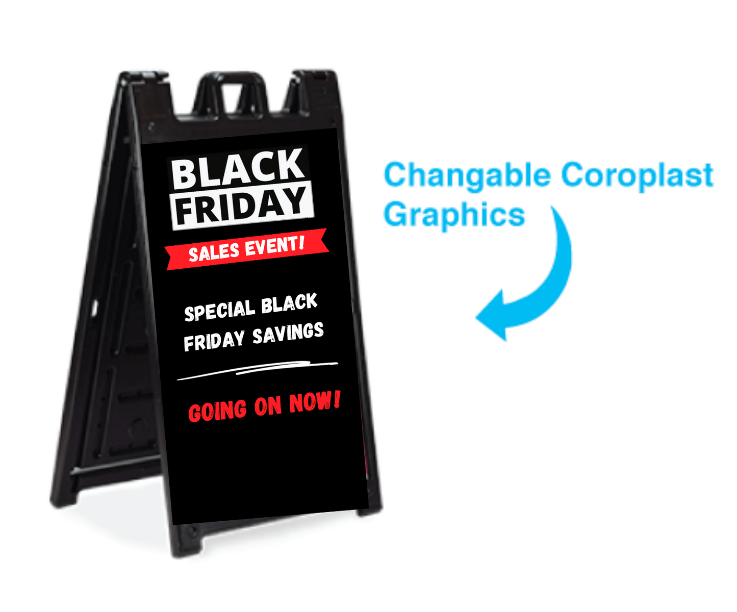 Deluxe Signicade A-Frame - Black Friday Sales Event