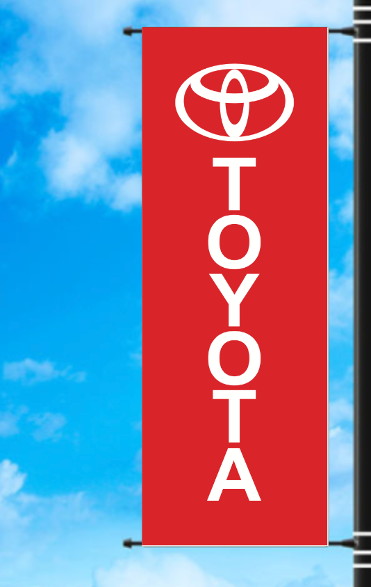 Vinyl Light Pole Banner - Toyota