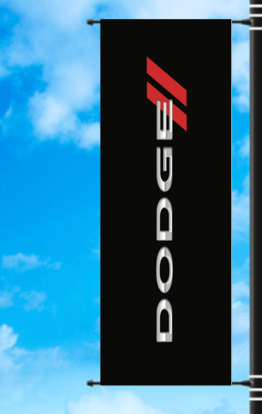 Vinyl Light Pole Banner - Dodge