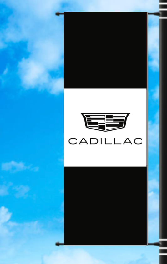 Vinyl Light Pole Banner - Cadillac