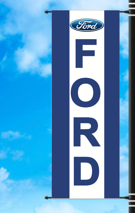 Vinyl Light Pole Banner - Ford