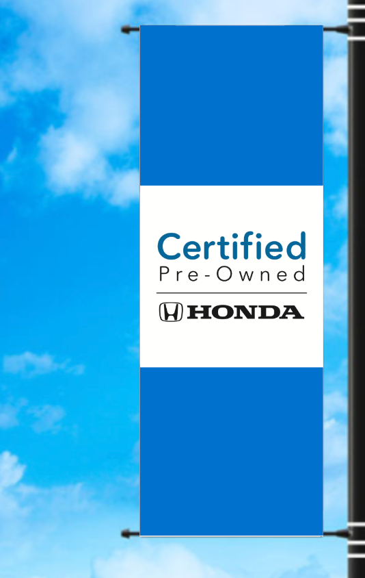 Vinyl Light Pole Banner - Honda CPO