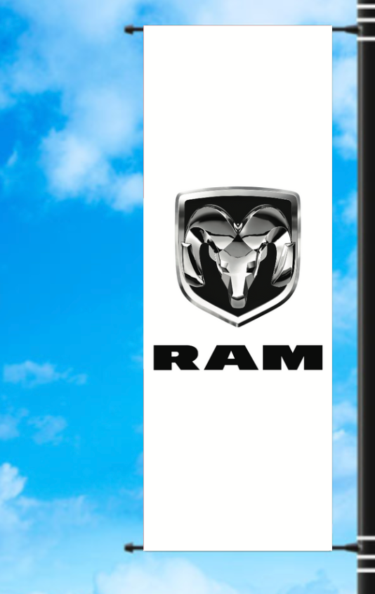 Vinyl Light Pole Banner - Dodge Ram