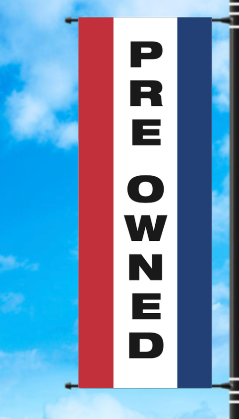Vinyl Light Pole Banner - "Preowned"