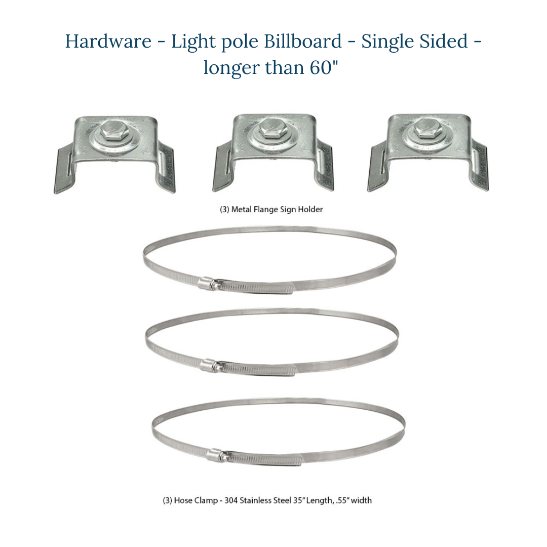 Light Pole Billboard - Kit - Single Sided