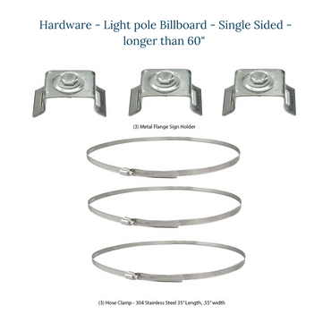 Light Pole Billboard - Kit - Single Sided