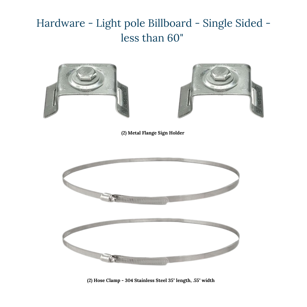 Light Pole Billboard - Kit - Single Sided