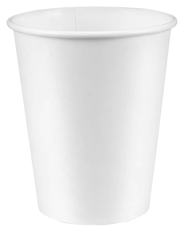 Singlewall 12 oz. White Paper Cup - Qty. 1000