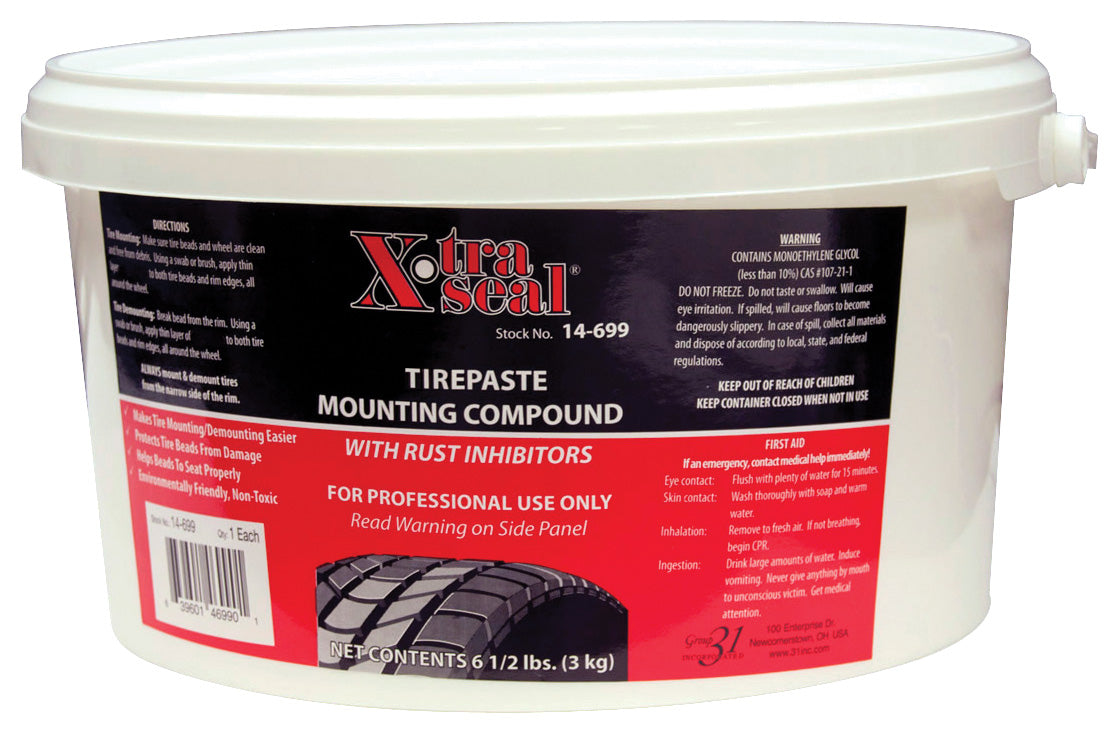 Tire Paste Mounting Compound - White Paste - 6 1/2 LB - Low Profile - Qty. 1